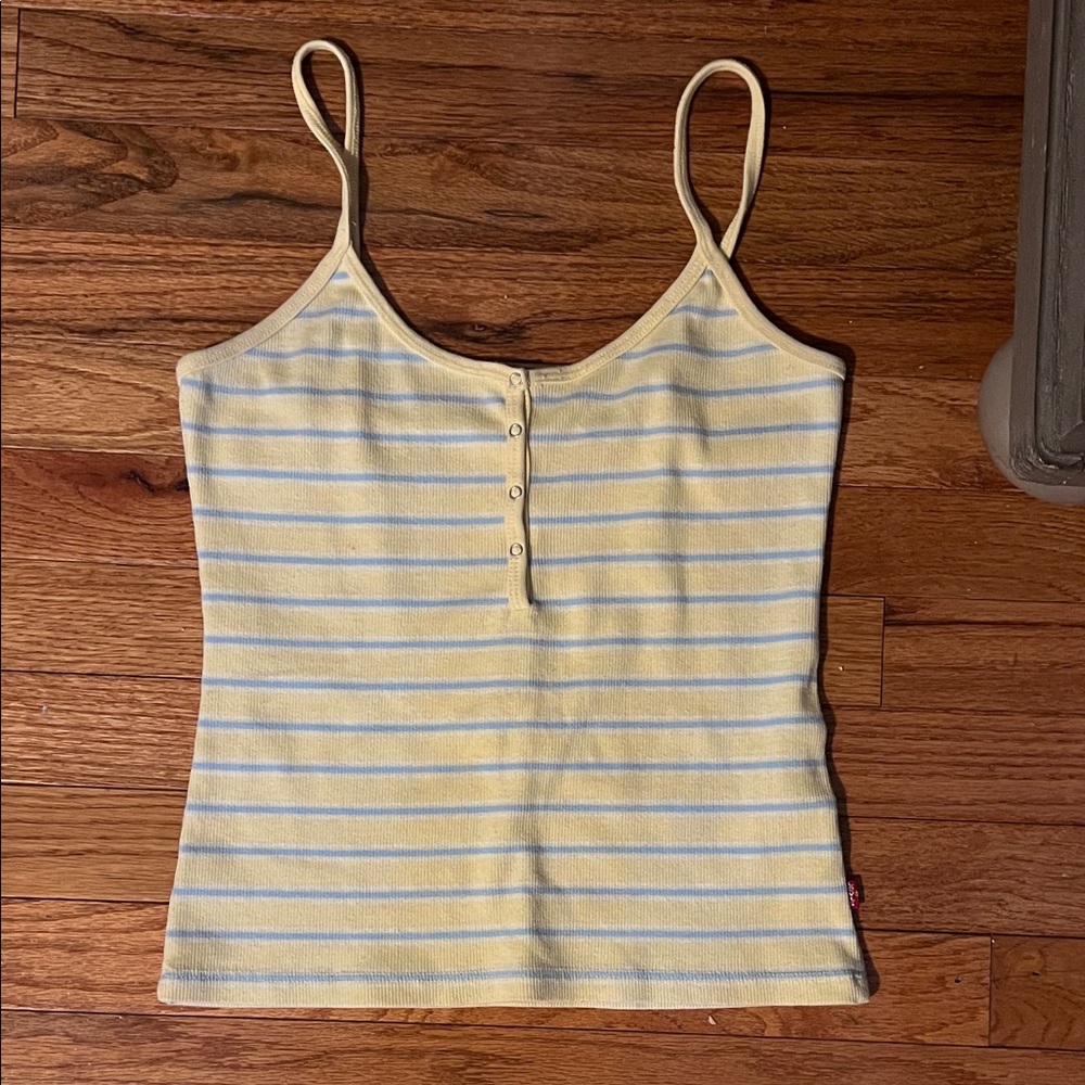 Levi's Yellow and Blue Striped Camisole